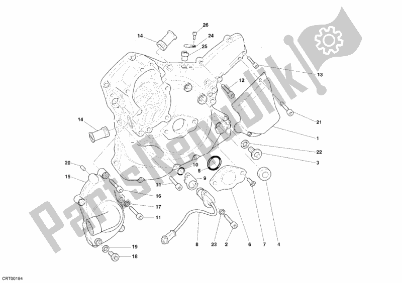 Toutes les pièces pour le 011 - Couvercle De Générateur du Ducati Superbike 749 R USA 2006
